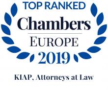 Chambers Europe 2019 Recommends KIAP in Six Practice Areas 